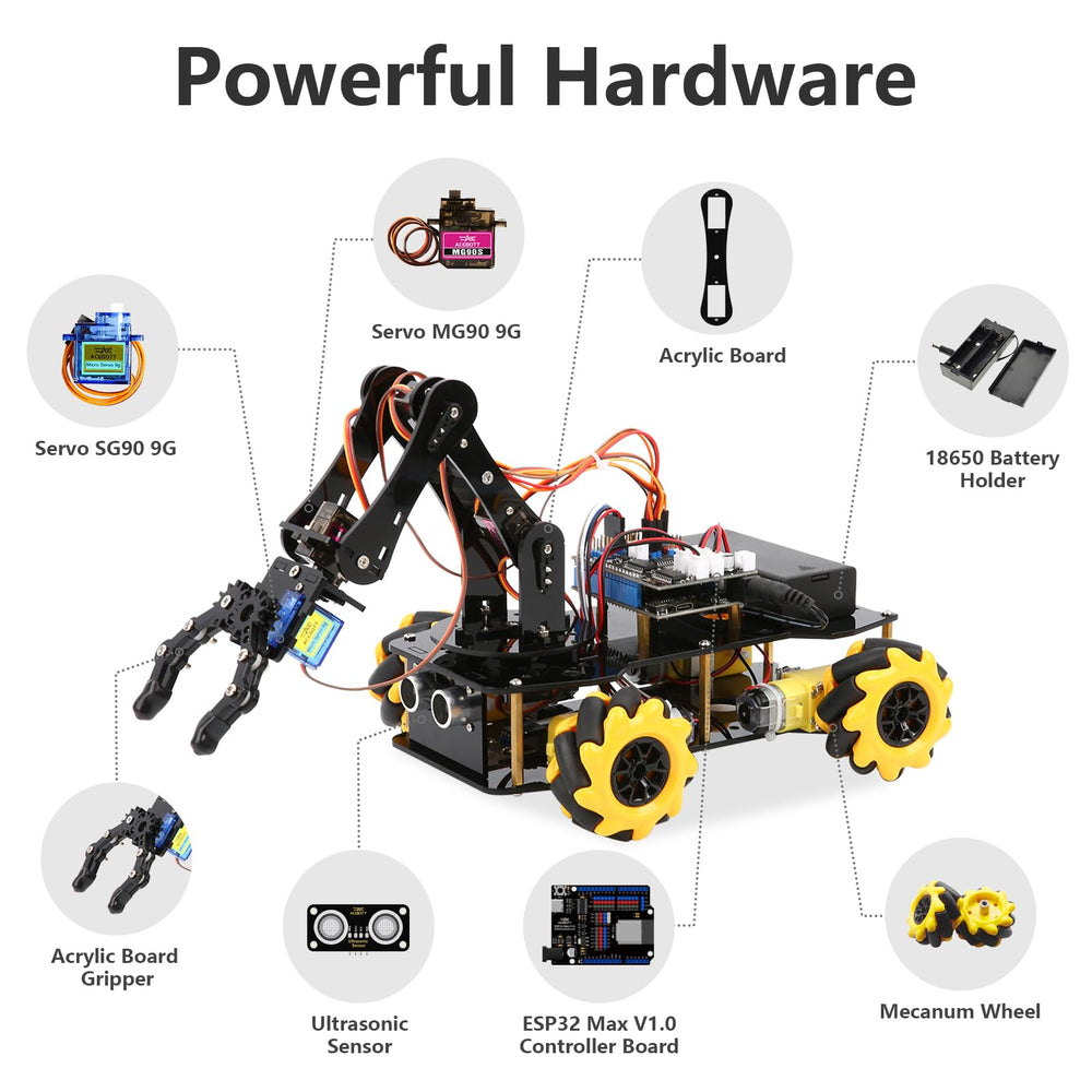 ACEBOTT 260-degree gripper for wide object handling.