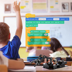ACEBOTT web app control enables remote operation and classroom demos.