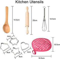 Acekid Rose Red Oven Mitt protects little hands while baking and handling hot objects