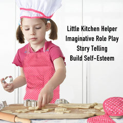 Acekid Rose Red Rolling Pin adds authentic baking vibes to kid-sized kitchen