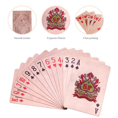 ACELION plastic playing cards with a smooth surface for easy shuffles.