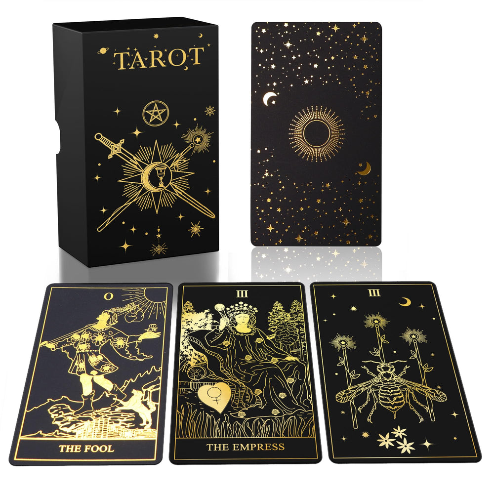 ACELION Tarot Original box front with gold foil design, ideal for display and gifting.