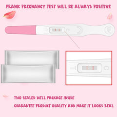 Acessorz pink prank test strip close-up for convincing party entertainment