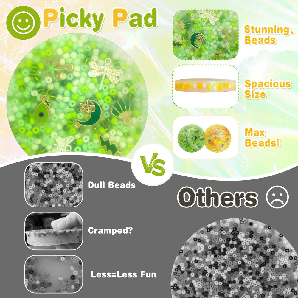 Achilleas Picky Pad customization enables bracelet or necklace craft.