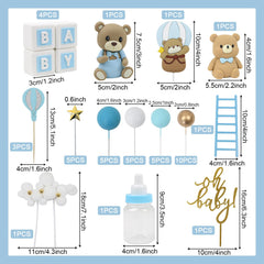 Acmee BABY letters topper adds baby shower flair.