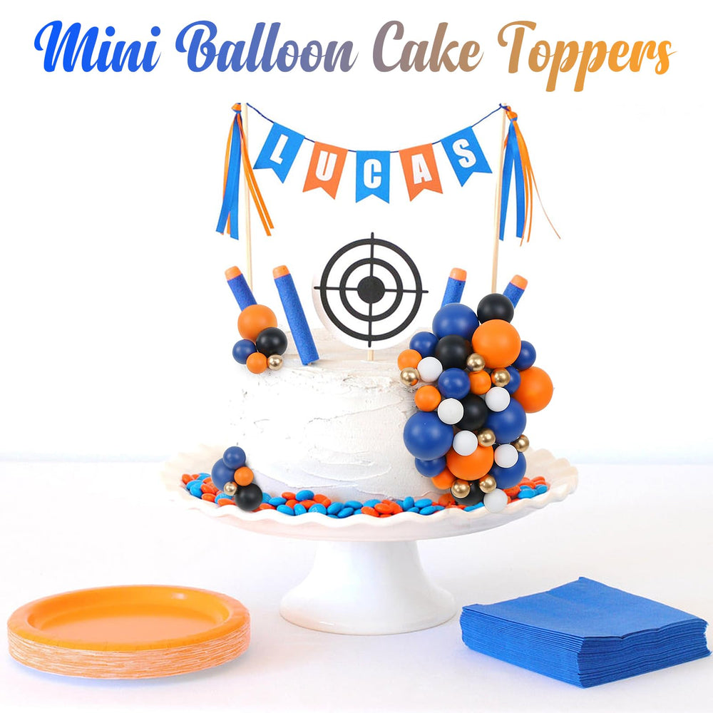 Acmee toppers arranged on a cake display for a polished look