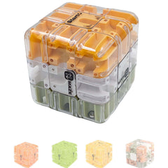 ACMONEY Large 3D labyrinth puzzle cube close-up for immersive tactile play and focus.