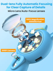Acoath kids microscope in camera mode for long-distance captures