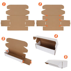 AConnet card storage box white exterior surface invites decorating and labeling.