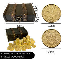 ACTIONDRAKE dragon-side coin shows fantasy detail for DND props and RPGs.