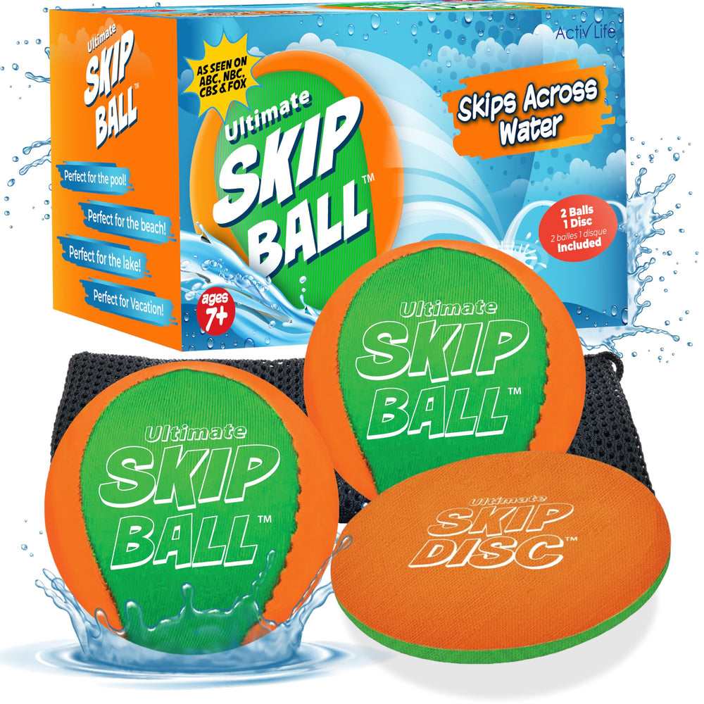 Activ Life 2-pack water skipping ball floats for pool fun