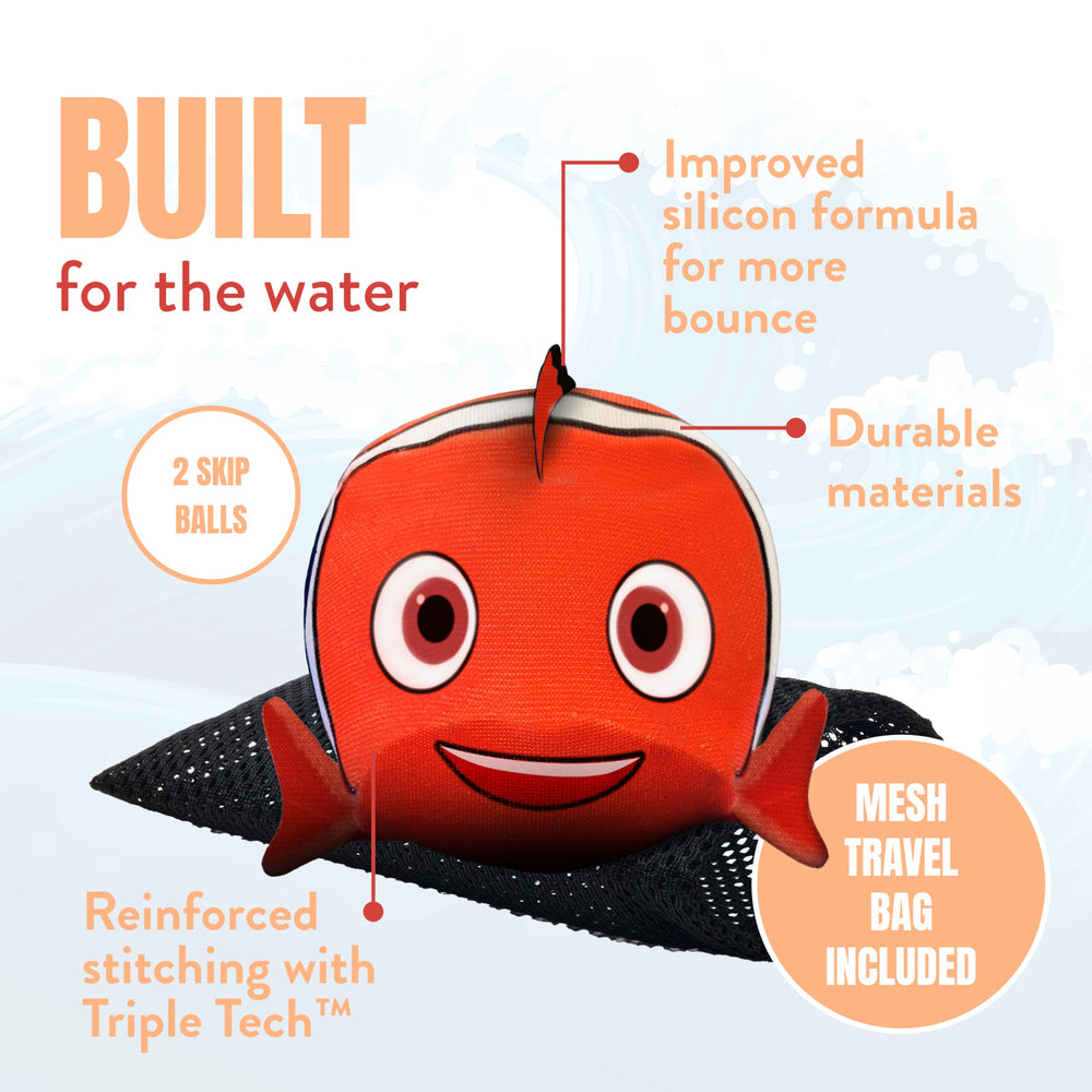 Activ Life Skip Ball floating on water, easy to retrieve
