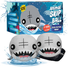 Activ Life Skip Ball shark toy on the beach encourages outdoor play and social fun.