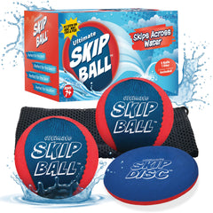 Activ Life Ultimate Skip Ball 2-pack in red and blue for outdoor play.