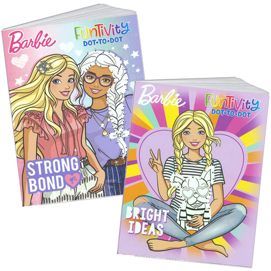 Activity Book Barbie Funtivity dot-to-dot cover inviting kids to begin.