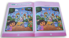 Activity Books Dora Spot The Difference book offers kid-friendly puzzles with an answer key for easy learning.