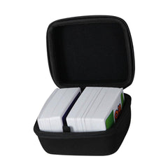 adada hard travel case for Skip-Bo and UNO, front view protects cards on the go