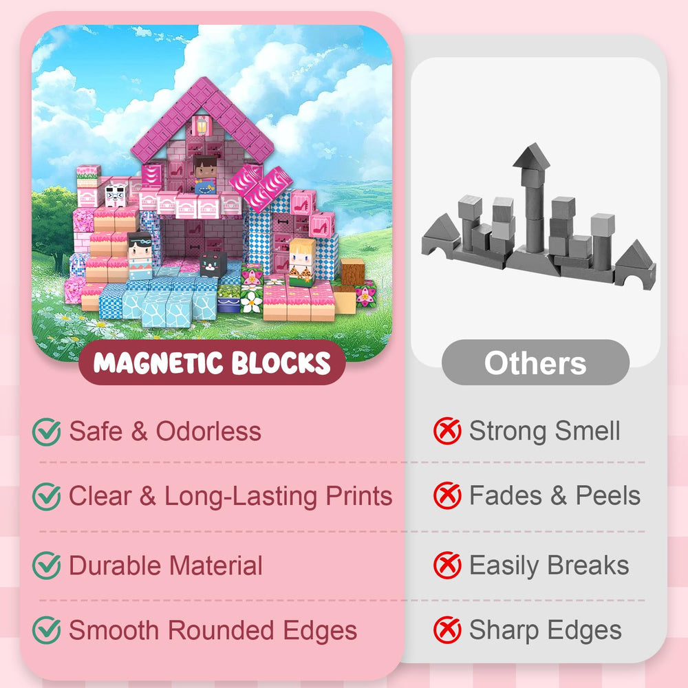 ADAH 216PCS blocks support STEM play through hands-on construction and problem solving