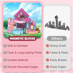 ADAH 216PCS blocks support STEM play through hands-on construction and problem solving