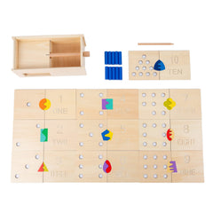 Adena Montessori dotted number outlines image shows writing practice and number formation.
