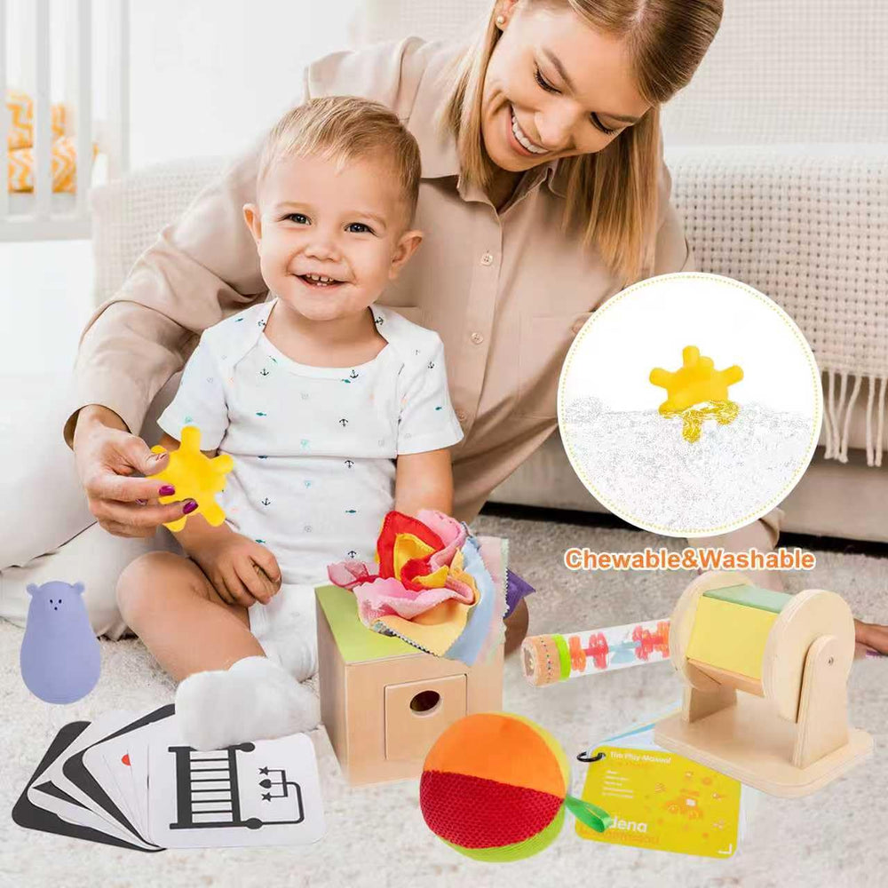 Adena Montessori tummy time wobbler encouraging active floor time