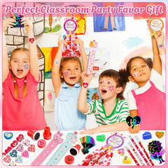 Adisher valentines stickers stamps pencils present versatile classroom supplies.