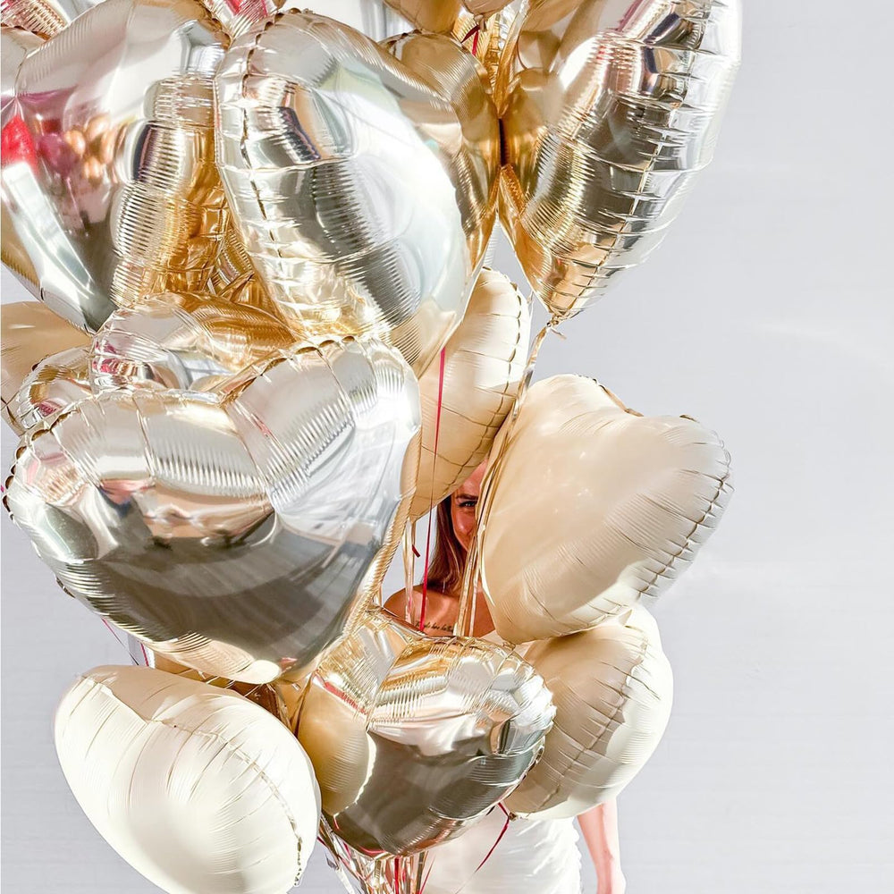Adorely durable aluminum film balloons suitable for reuse after events.