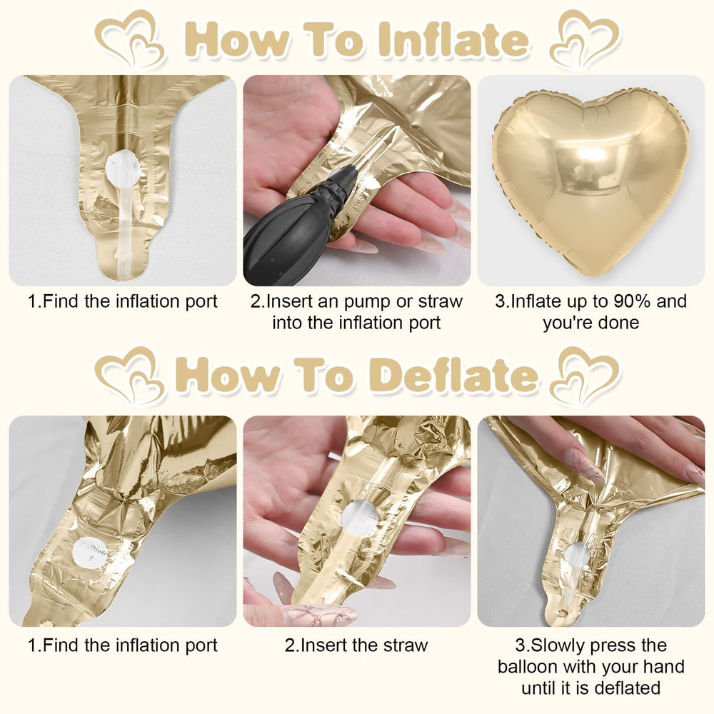 Adorely champagne gold hearts brighten classrooms, parties, and celebrations.