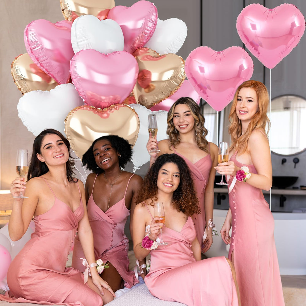 Adorely heart balloon straw included for quick, easy inflation