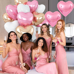 Adorely heart balloon straw included for quick, easy inflation