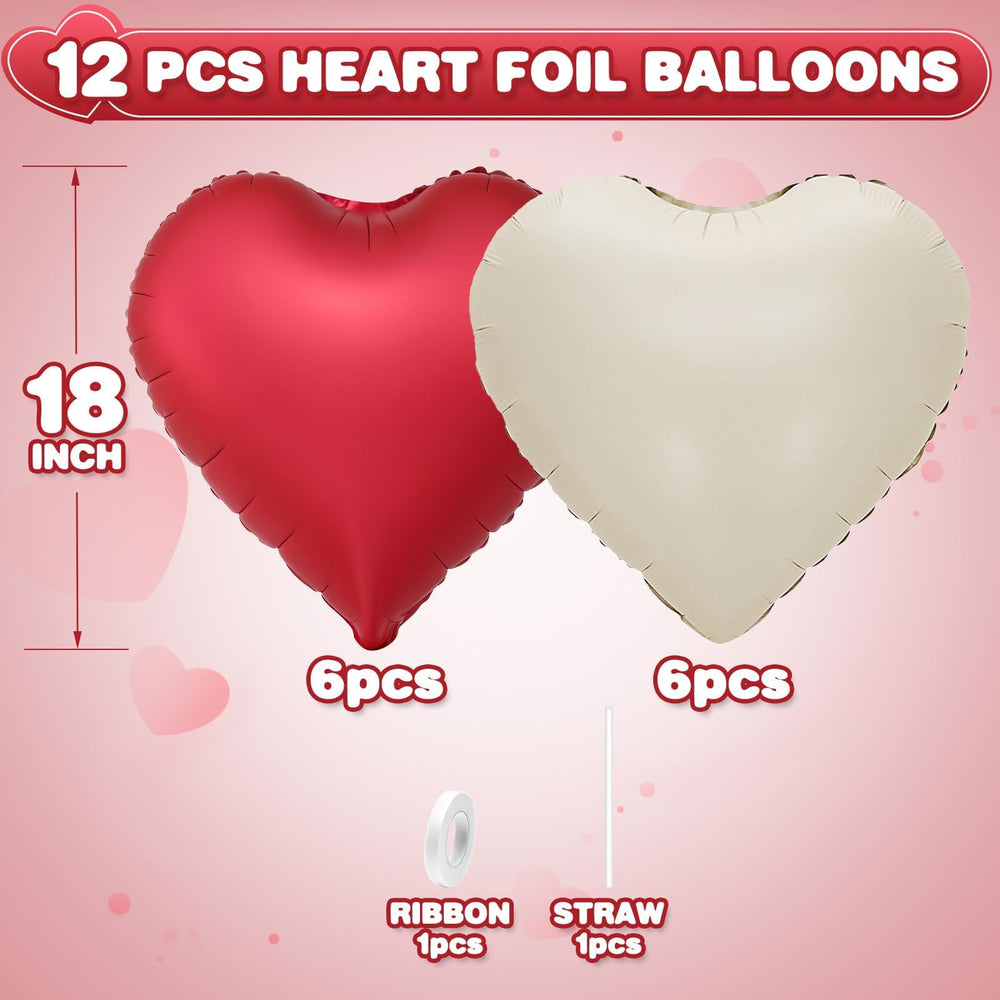 Adorely metallic red heart foil balloon adds bold romance to weddings