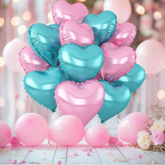 Adorely heart balloons seal automatically after inflation for mess-free setup.