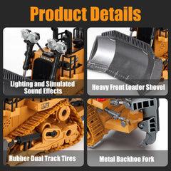 ADTHLIER outdoor terrain RC excavator handles sand and dirt with ease