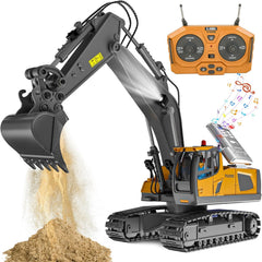 ADTHLIER RC excavator 1:20 scale in action for imaginative play.