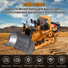 ADTHLIER RC excavator rotation action for dynamic digging