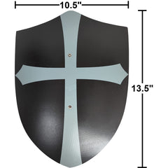 Adventure Awaits handmade shield lightweight wood for easy handling during outdoor play