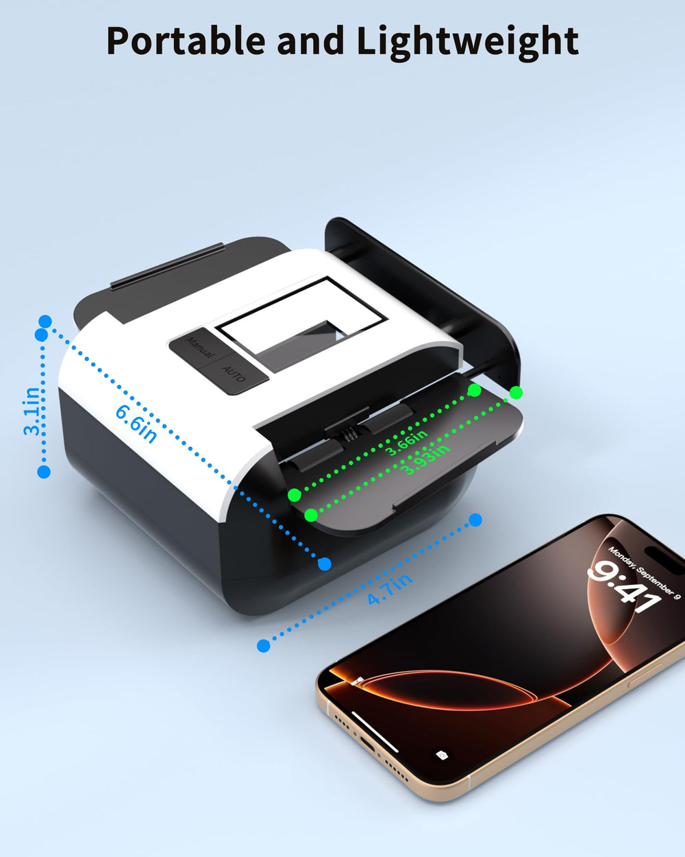 ADZERD shuffler compact size fits in small spaces and bags.