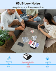 ADZERD shuffler quiet operation keeps games distraction-free.