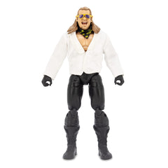AEW Jericho figure with authentic gear, ideal for shelf collection.