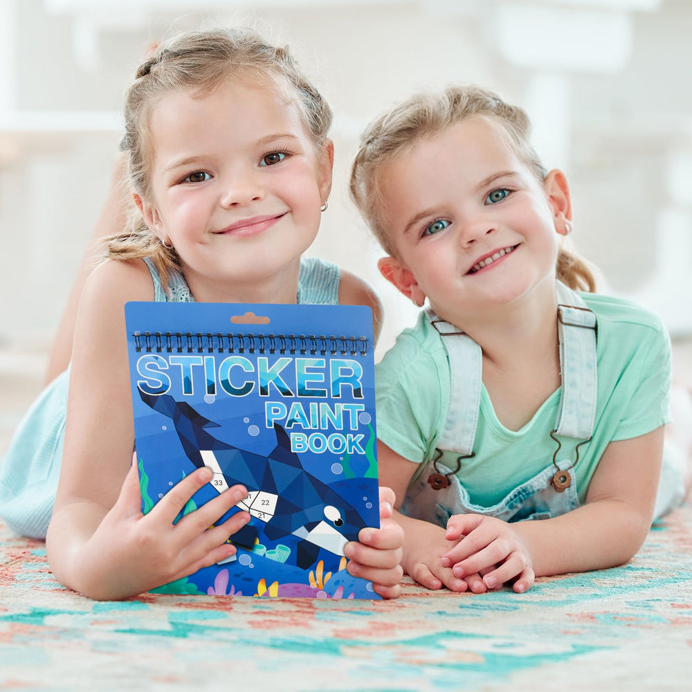 AEAHALY Ocean party-sticker book inspires ocean-themed party decor.