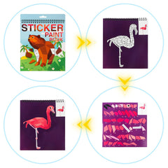 AEAHALY Sticker Book Compact Travel Toy: portable, mess-free fun for outings.