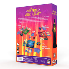 AEG Whirling Witchcraft ingredients pieces on a bright table for tactile play.