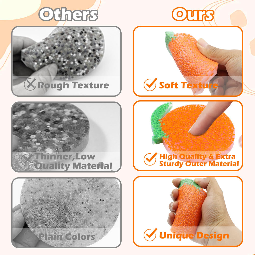 Aeloer orange top view emphasizes discreet anxiety relief potential.