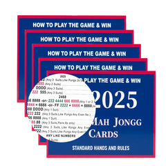 Aeniumvor Mahjong rule card front with large print for quick reference during play.