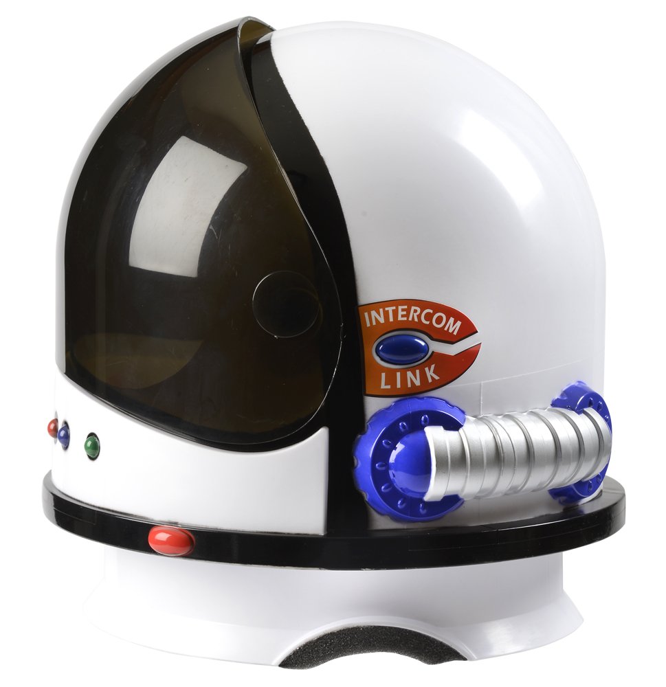 Aeromax Jr. Astronaut Helmet with sounds button adds interactive mission audio.