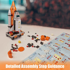 AESGOGO space satellite toy promotes exploration and imagination in space-themed scenarios.