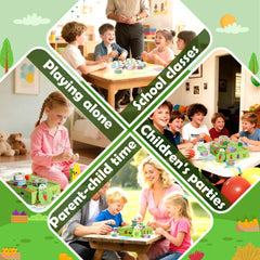 Aestd-ST gift packaging with vibrant vegetable designs for young creators.