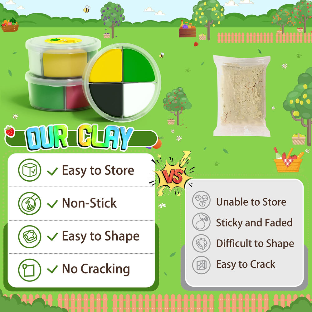 Aestd-ST illustrated tutorials guiding kids through fruit models