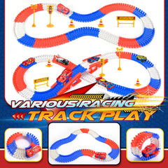 Aetyni vibrant track pieces showcase colorful play surface and parts