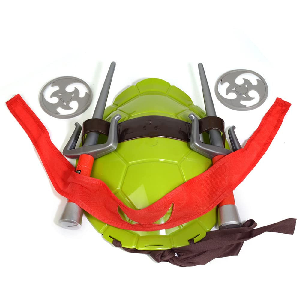 Aexfuma red turtle shell weapon set — vivid props for role play adventures